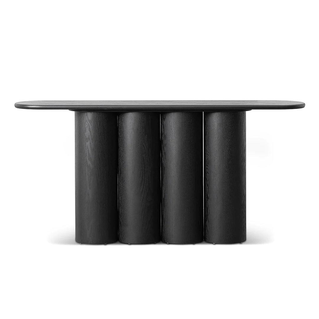 Ester 1.7m Console Table - Full Black - Furniture Castle
