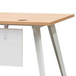 Evlyn 160cm Right Return Executive Office Desk - Natural - Furniture Castle