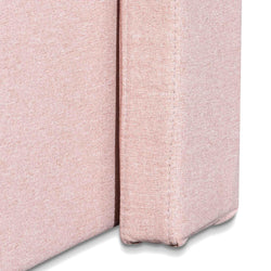 Ex Display - CBD6357-YO Fabric King Bed - Blush Pink with Storage - Furniture Castle