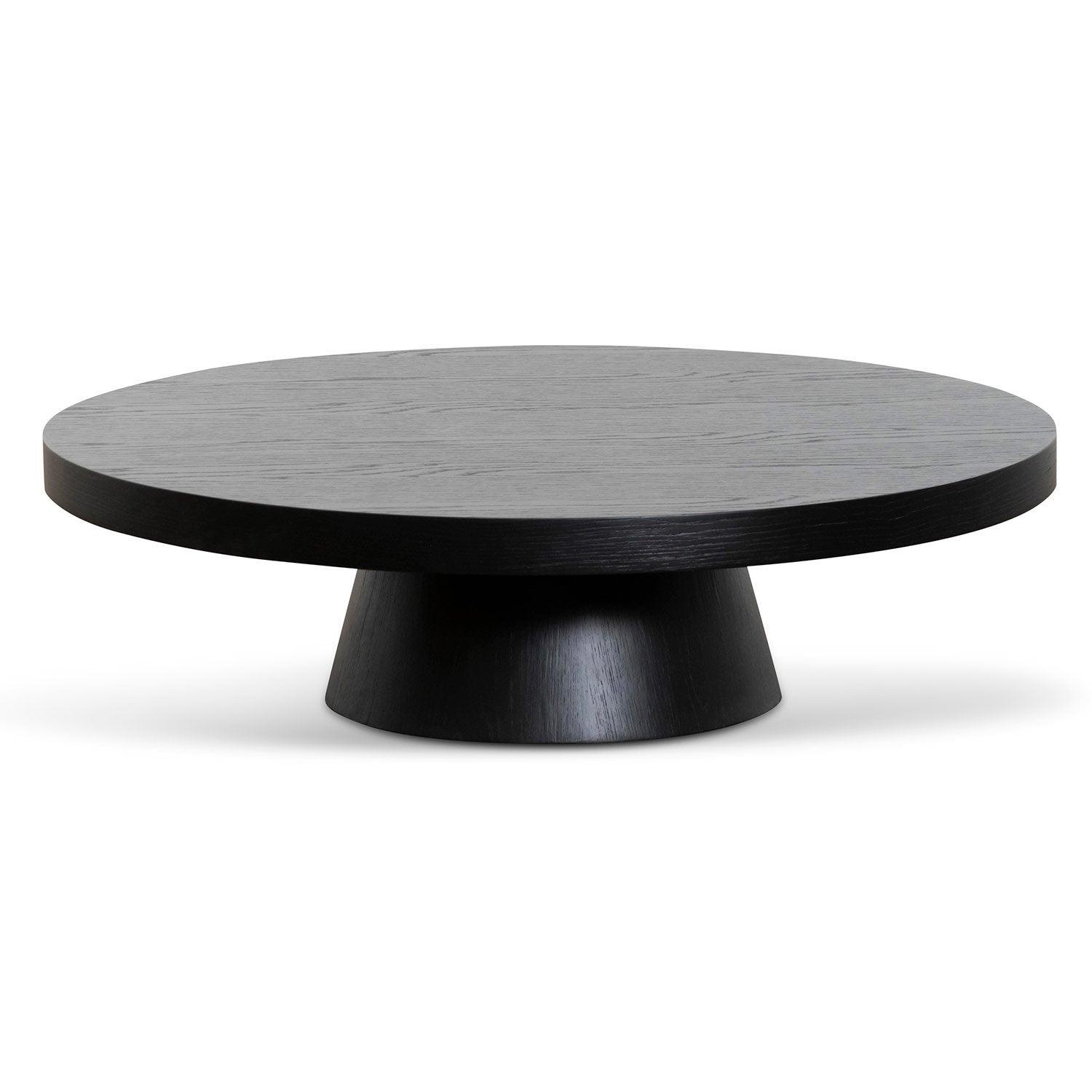 Ex Display - CCF6604-CN 1.1m Round Coffee Table - Black Oak - Furniture Castle