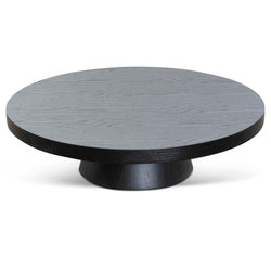 Ex Display - CCF6604-CN 1.1m Round Coffee Table - Black Oak - Furniture Castle
