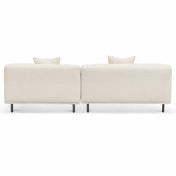 Ex Display - CLC6647-CA Right Chaise Sofa - Ivory White Boucle - Furniture Castle