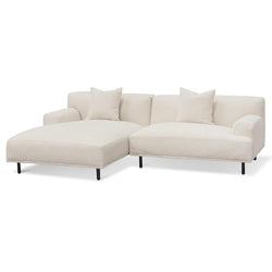 Ex Display - CLC6648-CA Left Chaise Sofa - Ivory White Boucle - Furniture Castle