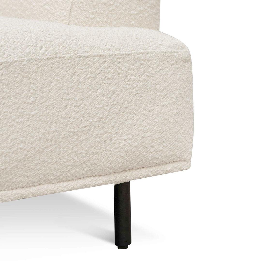 Ex Display - CLC6648-CA Left Chaise Sofa - Ivory White Boucle - Furniture Castle
