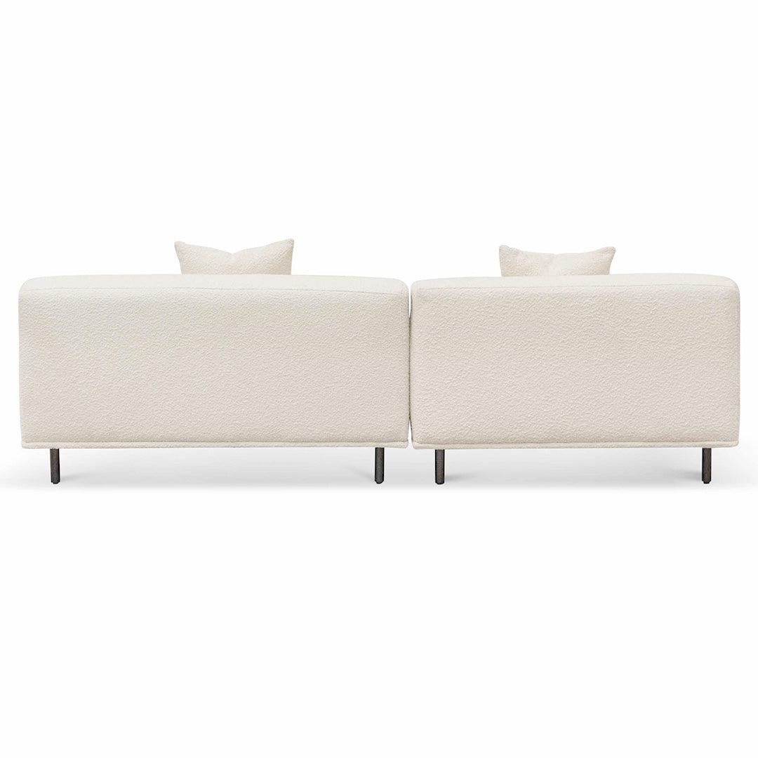 Ex Display - CLC6648-CA Left Chaise Sofa - Ivory White Boucle - Furniture Castle
