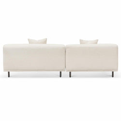 Ex Display - CLC6648-CA Left Chaise Sofa - Ivory White Boucle - Furniture Castle