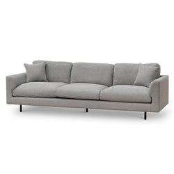 Ex Display - CLC6833-CA 4 Seater Fabric Sofa - Grey - Furniture Castle