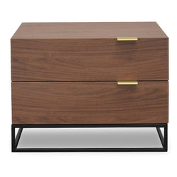 Ex Display - CST2141-CN Bedside Table - Walnut - Furniture Castle