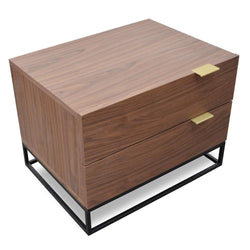 Ex Display - CST2141-CN Bedside Table - Walnut - Furniture Castle