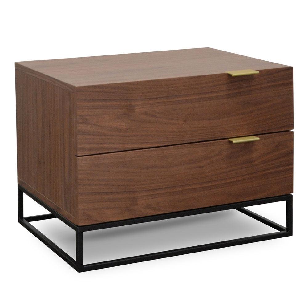 Ex Display - CST2141-CN Bedside Table - Walnut - Furniture Castle