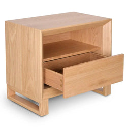 Ex Display - CST2144-CN Bedside Table - Natural Oak - Furniture Castle