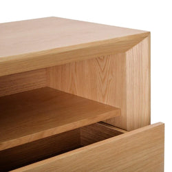 Ex Display - CST2144-CN Bedside Table - Natural Oak - Furniture Castle