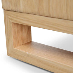Ex Display - CST2144-CN Bedside Table - Natural Oak - Furniture Castle