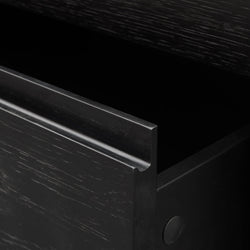 Ex Display - CST2844-CN - Bedside Table - Black Oak Veneer - Furniture Castle