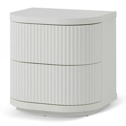 Ex Display - CST8344-DW Bedside Table - Full White - Furniture Castle
