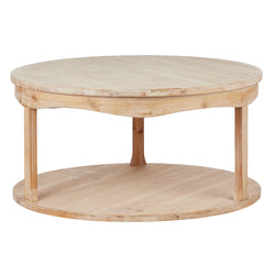 Lucia Coffee Table (KD) 90x90x45cm Brn