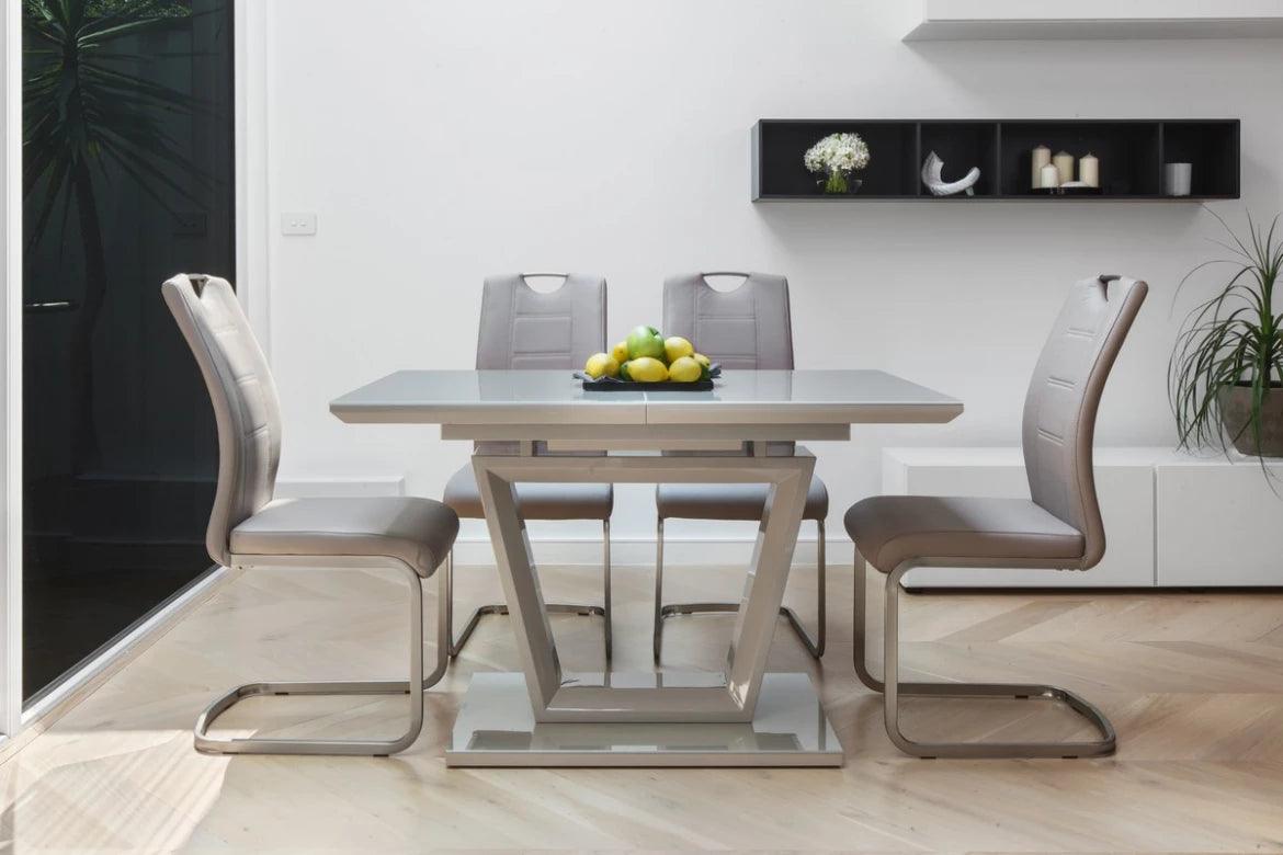 Falls Extension Dining Table Cappuccino - Furniture Castle
