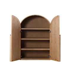 Fantasy Ash Curve Cabinet - Natural - Furniture Castle