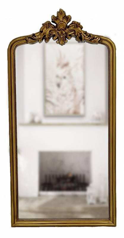 FC Baroque Arched Mirror Gold - Furniture Castle