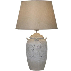 FC Ebony Ceramic Table Lamp - Grey - Furniture Castle