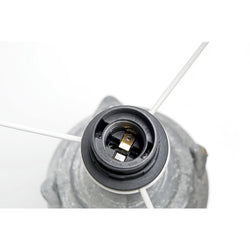 FC Ebony Ceramic Table Lamp - Grey - Furniture Castle
