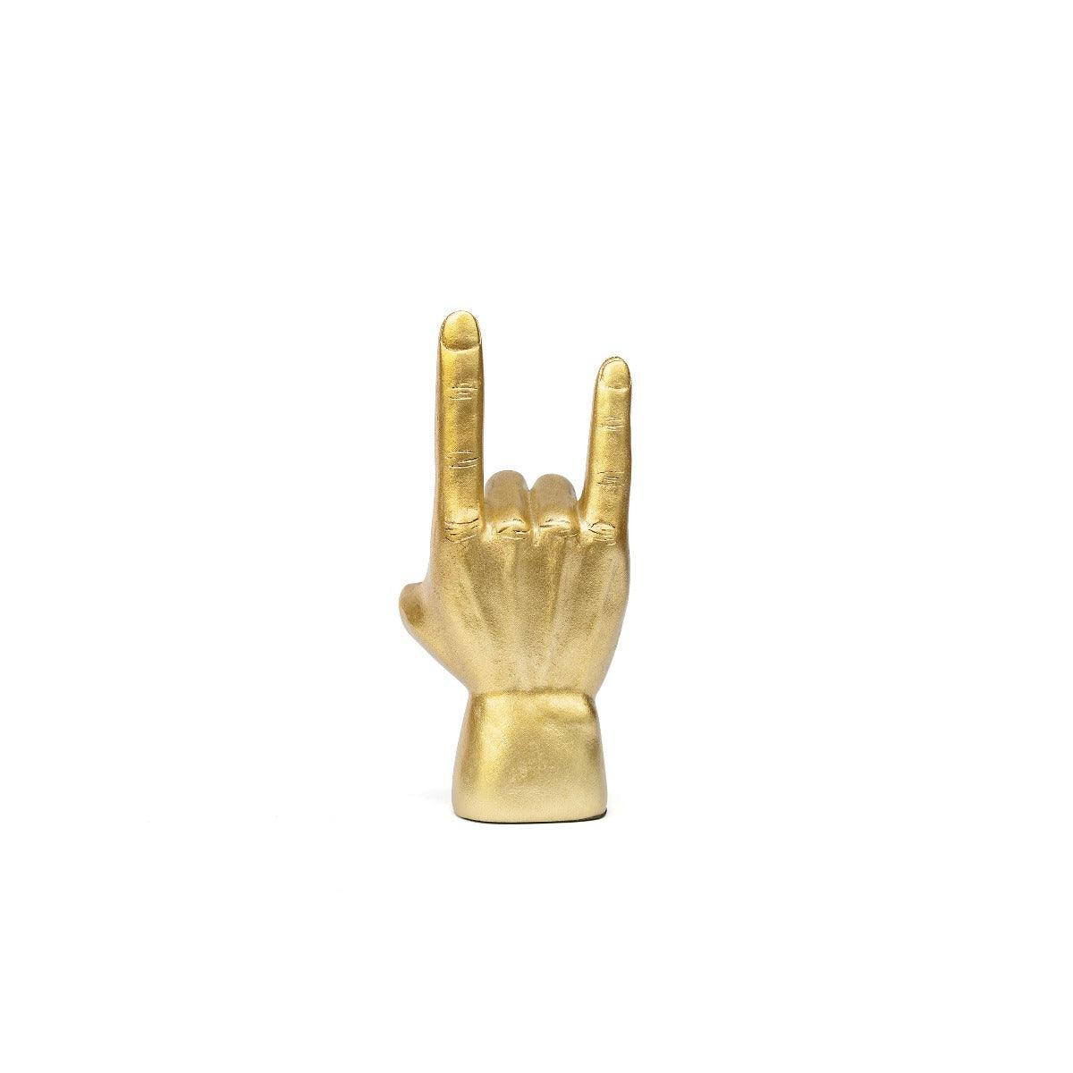 FC Luckies Rock On Yo Hand Gold 6X8X18cm - Furniture Castle