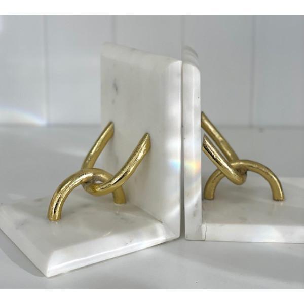 FC Marble Link Bookends - Furniture Castle