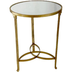 FC Tuscan Side Table With Mirror Top 46x46x61cm - Furniture Castle