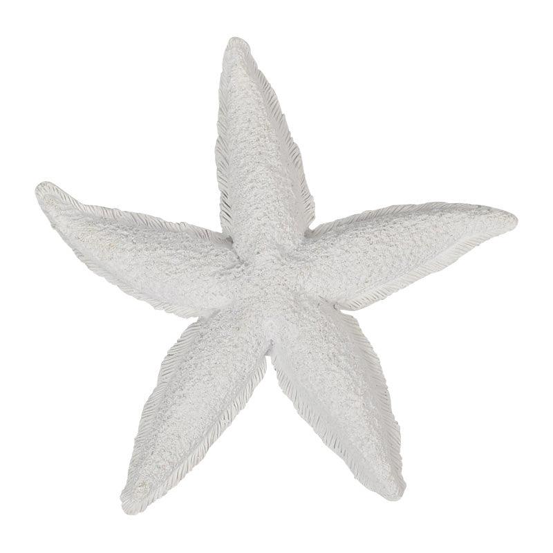 FC White Poly Starfish Sculpture 20x20x3cm - Furniture Castle