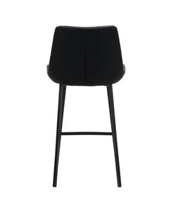 Flint Bar Stool Black Set of 2 - Furniture Castle