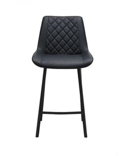 Flint Bar Stool Black Set of 2 - Furniture Castle
