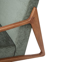 Forest Wooden Armchair Green 66X86.5X80cm - Furniture Castle