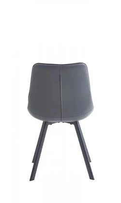 Foris Dining Chair Grey Set of 2 - Furniture Castle