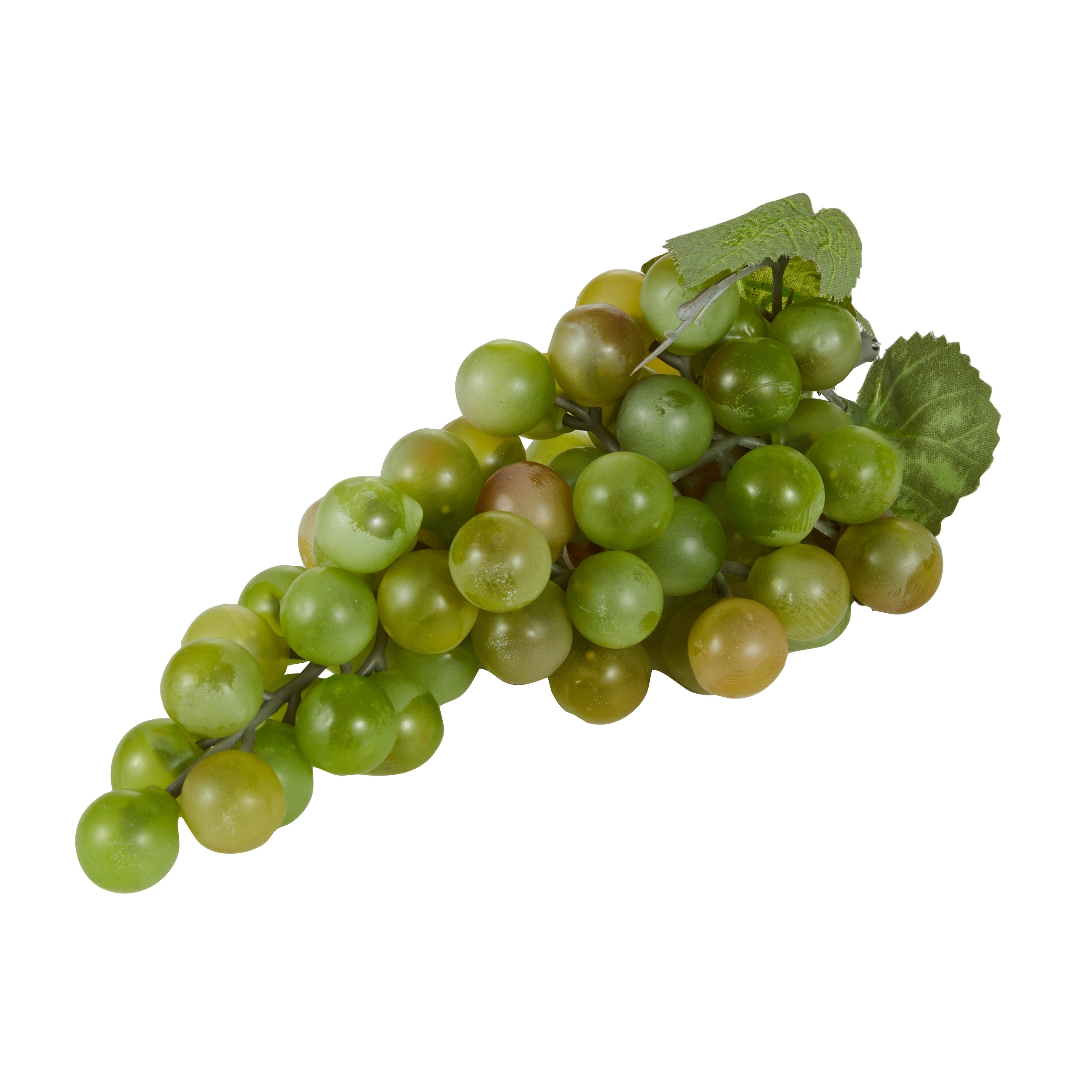 Green Grapes With Leaves 19x9x9cm - Furniture Castle