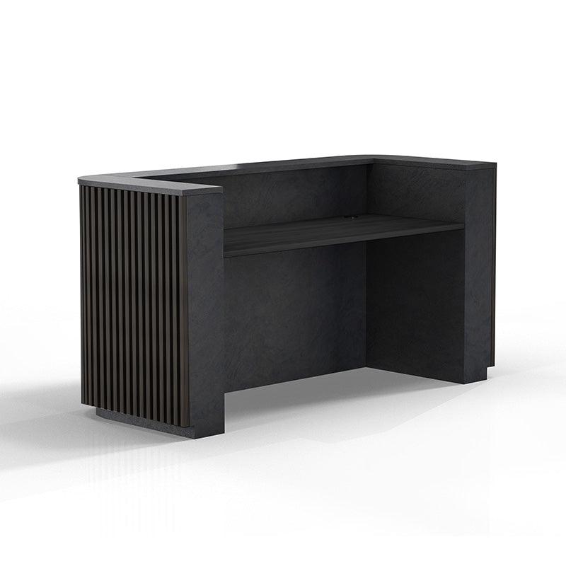 HALO Reception Desk 180cm - Black - Furniture Castle