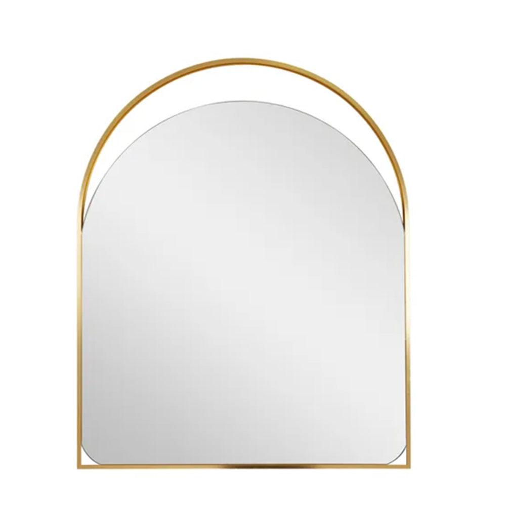 Hemming Metal Arc Mirror Gold 80x100cm - Furniture Castle