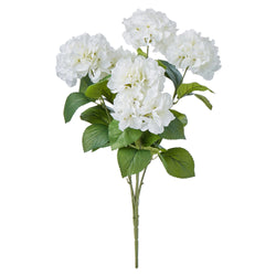 Hydrangea Bush Stem White 36x36x64cm - Furniture Castle