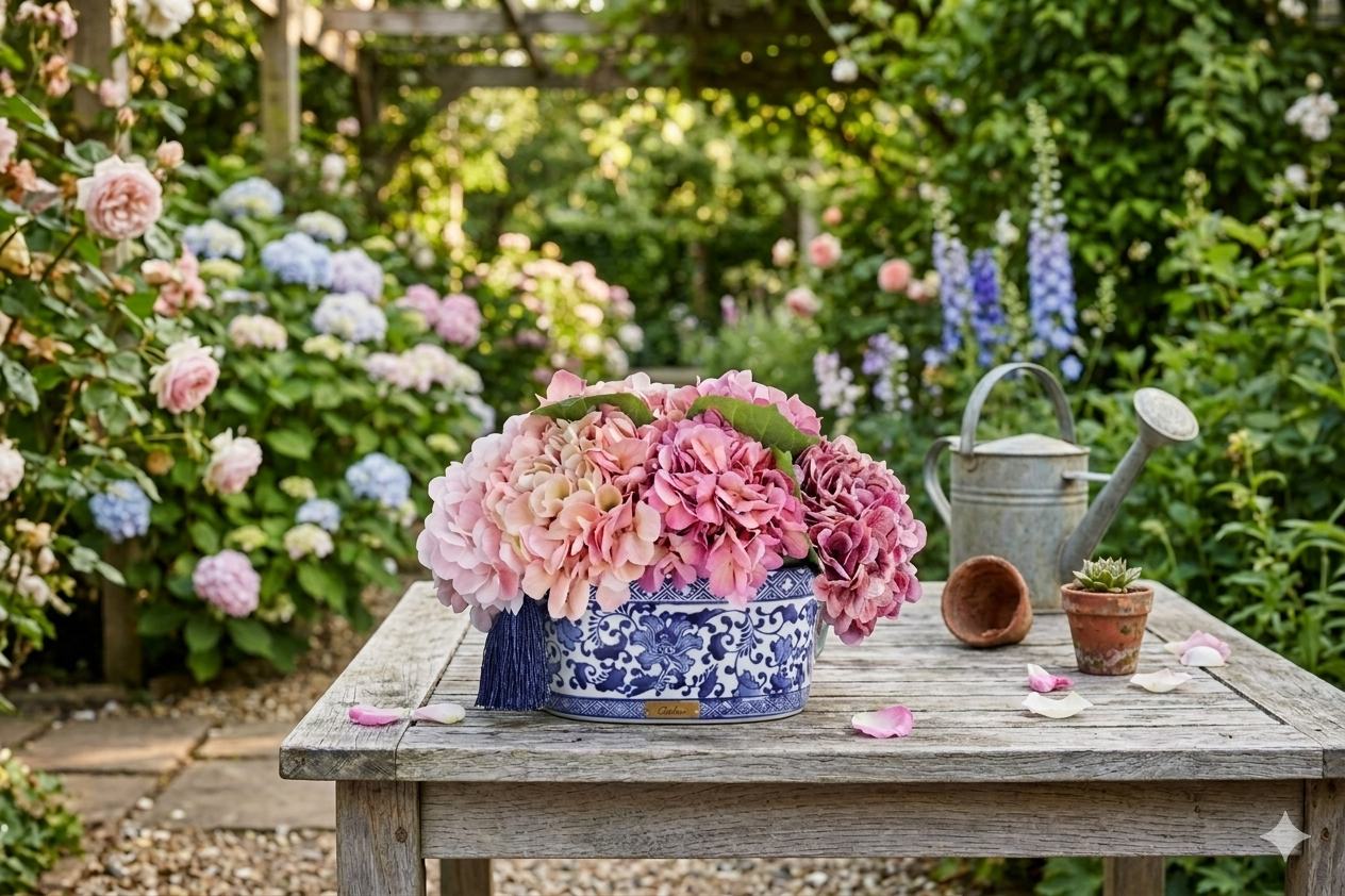 Cote Noire - Chinoiserie Hydrangea - Pink - CH02