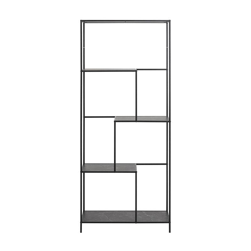 INFINITY Shelving Unit 72x170cm - Black - Furniture Castle