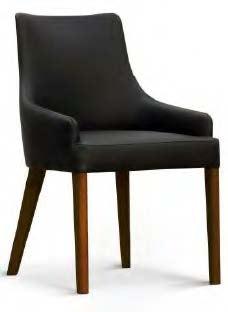 Italina Roma Dining Chair Fabric Black - Furniture Castle