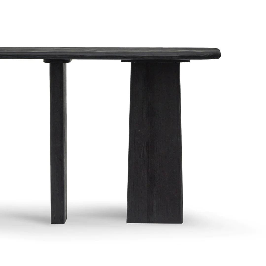 Jameson Tri Legged 1.6m Console Table - Full Black - Furniture Castle