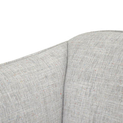 FC Armchair in Light Spec Grey - Black Metal Legs