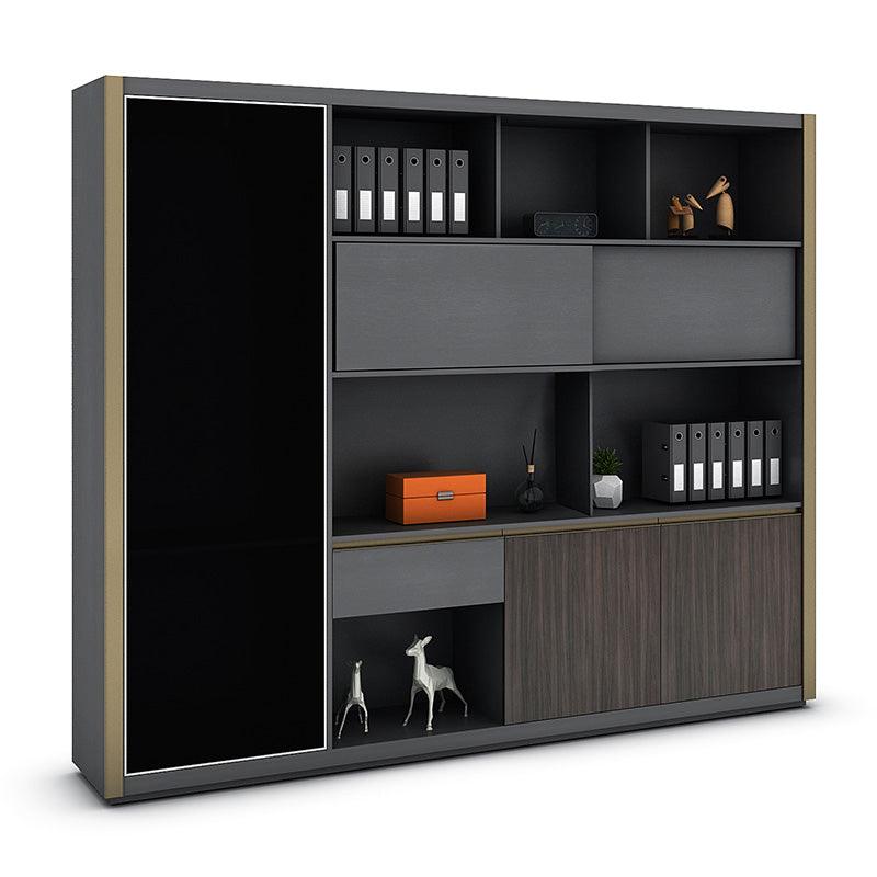 KAISON Display Unit 240cm - Dark Oak - Furniture Castle