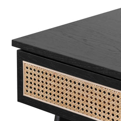 Kate 1.2m Home Office Desk - Full Black - Furniture Castle