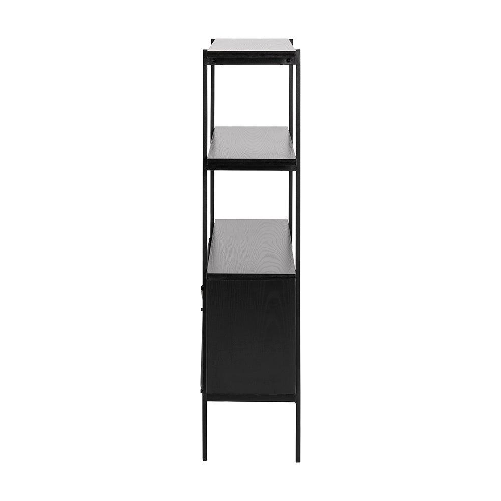 KREMAN Display Unit 94cm - Black - Furniture Castle