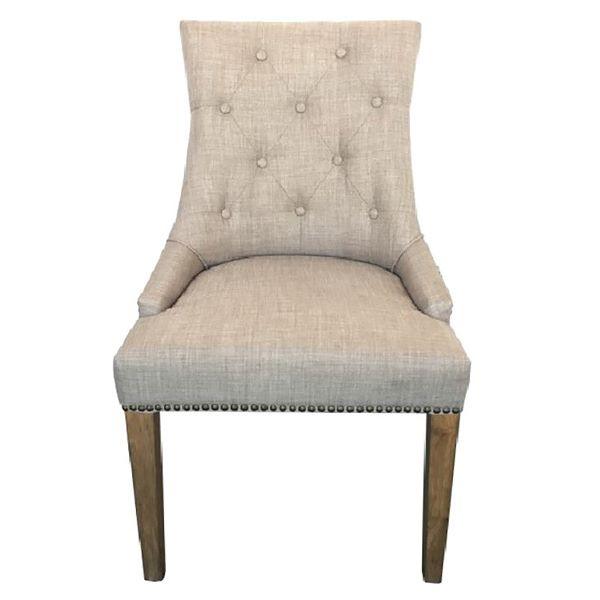 Lavante Monte Fabric Dining Chair Beige - Furniture Castle