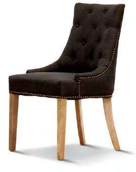 Lavante Monte Fabric Dining Chair Black - Furniture Castle