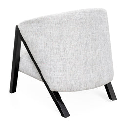 FC Armchair - Light Spec Grey - Black Oak