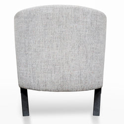 FC Armchair - Light Spec Grey - Black Oak