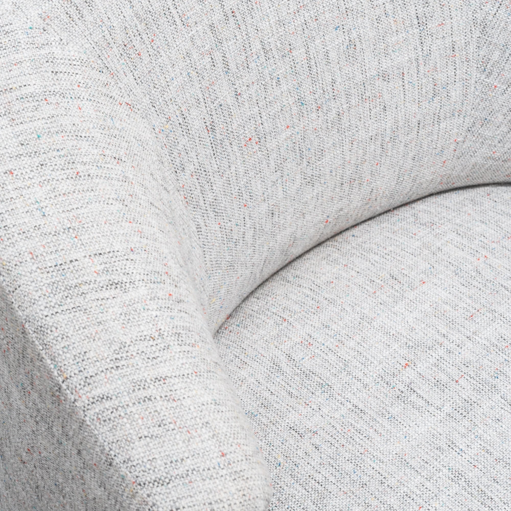 FC Armchair - Light Spec Grey - Black Oak